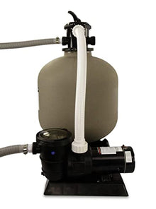 Rx Clear Radiant Complete Sand Filter System for Above Ground Swimming Pool