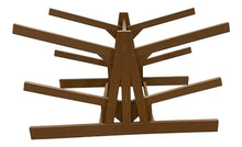 Log Kayak Rack Double Sided Freestanding Recycled Poly Kayak Rack Nutmeg Brown