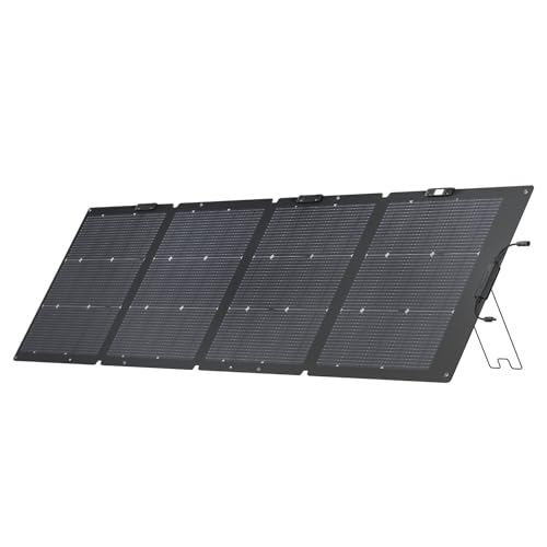 EF ECOFLOW 220W Portable Solar Panel, Bifacial Design, IP68 Waterproof