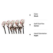 iDrive Hybrids Senior Men’s Golf Complete Set Black