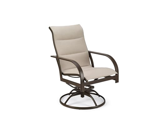 Winston Key West Padded Sling High Back Swivel Rocker Dining Chair