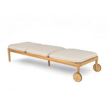 Hassyee Acacia Wood Patio Chaise Lounge w/Adjustable Backrest for Garden Set of 2, Outdoor Wooden Lounge Chairs w/Wheels for Poolside, Leisure Pool Lounger w/Removable Cushion for Porch, Deck