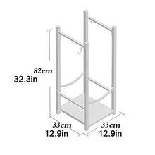 DJVHSRI Firewood Rack Heavy-Duty Wrought Iron Log Storage Heavy-Duty Firewood Logs and Wood Holder Fireplace Accessory Holder Log Holder Log Rack,