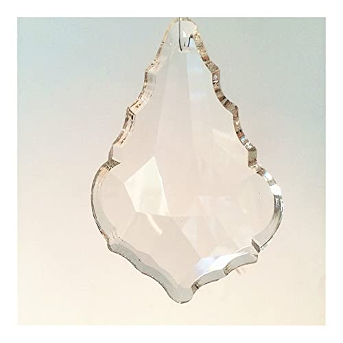 JUIYU Garden Suncatchers 100pcs/lot Transparent 100mm Chandelier Pendant Crystal Maple Leaf Pendandt Chandelier Parts, Glass lamp Parts Hanging Lighting Parts Handmade Pendant Necklaces