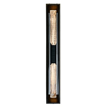 CWI Lighting Petra Integrated LED 44in Sand Black Outdoor Wall Light with Handcrafted Glass for Garage Door, Front Porch, Entryway