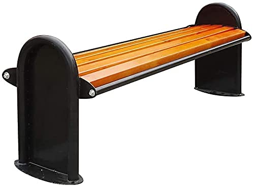 Outdoor Bench Bench,Outdoor Park Garden Benches, Iron Art Backrest Benches, Anti Corrosive Solid Wood Seats, Outdoor Furniture Garden Decorative Benches (With Backrest (Without Backrest 120cm)
