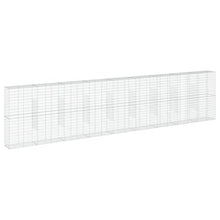 vidaXL Gabion Basket with Cover 354.3"x19.7"x78.7" Galvanized Iron