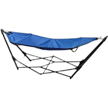 BNEI Folding Hammock (with Stand), Single Hammock, Portable, Easy to Install, Suitable for Office Lunch Breaks, Parks and Outdoor Camping