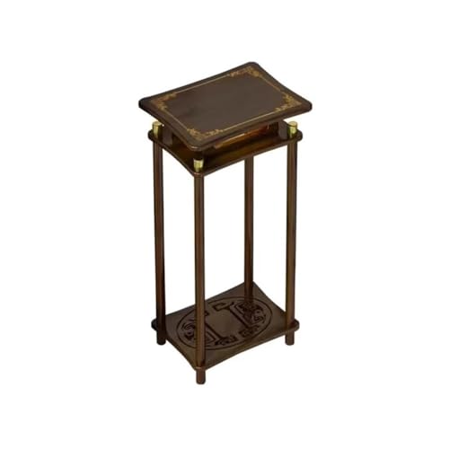 LUYOUBOZHU Vase Stand Walnut Colour Wood Bonsai Rack, Indoor Outdoor Home Decoration Plant Shelf