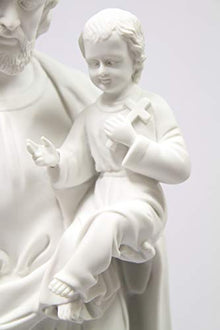 Vittoria Collection 32" Saint Joseph with Jesus Baby Holy Child Catholic Statue Sculpture Religious Indoor Outdoor Garden Made in Italy