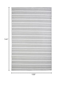 Renwil Rectangle Outdoor Rug with Cool Grey and White Stripe RCAYX-64895-912