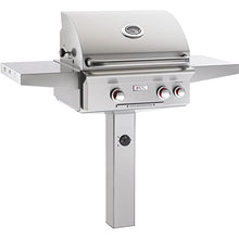 R. H. Peterson American Outdoor Grill 24 inch T Series In-Ground Post Grill with Rotisserie