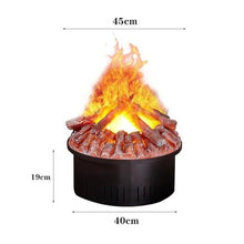 Decorative Fireplace Round Fireplace Decoration with Simulated Flames for Living Room and Home Use