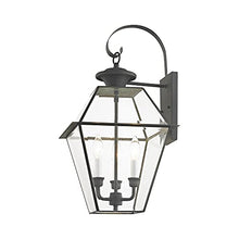 Livex Lighting 2381-61 3-Light Outdoor Wall Lantern, Bronze