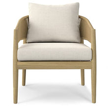 SIMPLIHOME Bayshore Contemporary 4 Piece Outdoor Conversation Set Natural