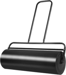 Lawn Roller,13 x 24 Inch Heavy-Duty Push/Tow Behind Water/Sand Filled Grass Roller for Lawn, Roller with Ergonomics U-Style Handle,13 Gallons (Black)