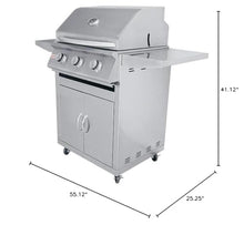 RCS Premier Series 26-Inch 3-Burner Natural Gas Grill - RJC26ACK