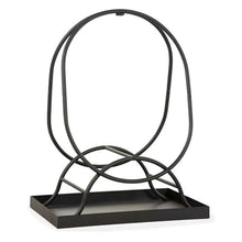 GenSDH Small Curved Log Bin Holder with Storage Box, Farmhouse Steel Firewood Log Rack for Family Room/Inside The Cabin/Camping
