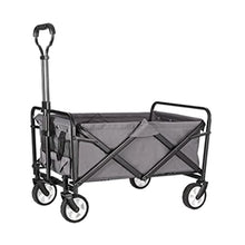 ZEFLMXS Portable Garden Carts Leisure Camping Wagon Beach Cart Folding with Wheels Outdoor Shopping Fishing Trolley