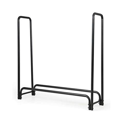 DOIBG Heavy Duty Steel Firewood Rack for Indoor and Outdoor Use Large S Holder for Firewood Kindling and Hearth Logs Fireplace Organizer Rack for Home and Garden
