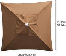 PUCNHZYNW Replacement Canopy for 2x2M Parasol 4 Rib Outdoor Umbrella Cover Waterproof Beach & Garden Sunshade - White Replacement Top for Patio Umbrella