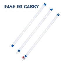 MTNBHH Water Sampling Tube 250ml 500ml 1000ml with Gravity Water Stopper Valve, PVC Liquid Sample Collector for Testing(6 Packs,500ml)