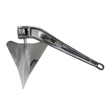 MarineNow Stainless Steel CQR Boat Anchor Hinged Plow Style 44 LBS