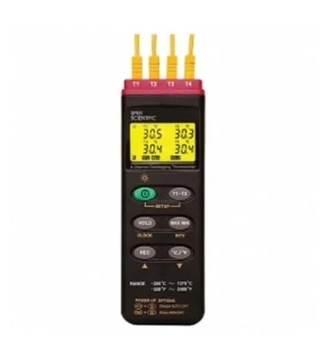 4 Channel Datalogging Thermocouple Probe Thermometer