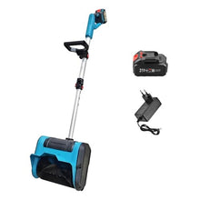 Portable Snow Shovel, Foldable Snow Blower, Compactand and Lightweight, Snow Thrower with Double Safety Switch, for Driveway Winter Snow Removal(One Batteries)