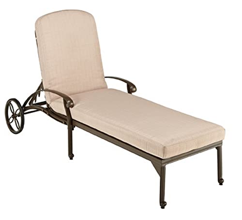 Homestyles Capri Outdoor Chaise Lounge Taupe