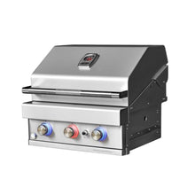 Turbo 26" 3-Burner Built-In BBQ Gas Grill - Natural Gas - BTG50-26-3BNG