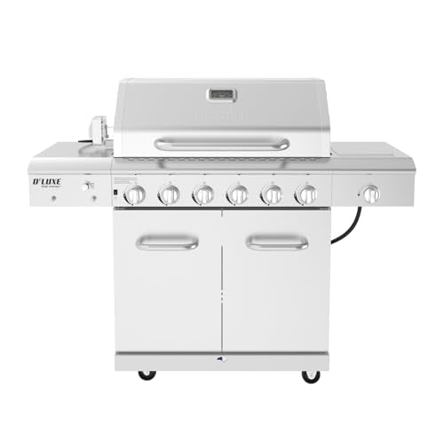 Nexgrill Propane 6-Burner Gas Grill, Stainless Steel Body with Side Burner