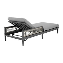 Armen Living Zella Modern Outdoor Patio Chaise Lounge Chair Light Gray