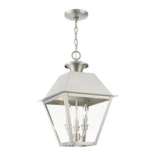 Livex Wentworth 3 Light Large Outdoor Pendant Classic Style 19 Inches Tall Black
