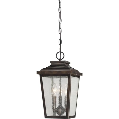 Minka Lavery Outdoor Ceiling Lighting 72174-189, Irvington Manor Aluminum Pendant, 225 Watts, Bronze