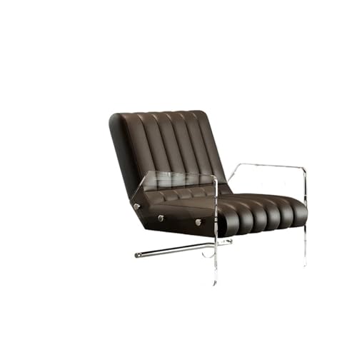 OUTIFUOSSR Modern Luxury Chairs Design Lounge Nordic Rocking Chair Comfortable Living Room Acrylic Fauteuil Salon Furniture(Off-White 92x70x92cm)
