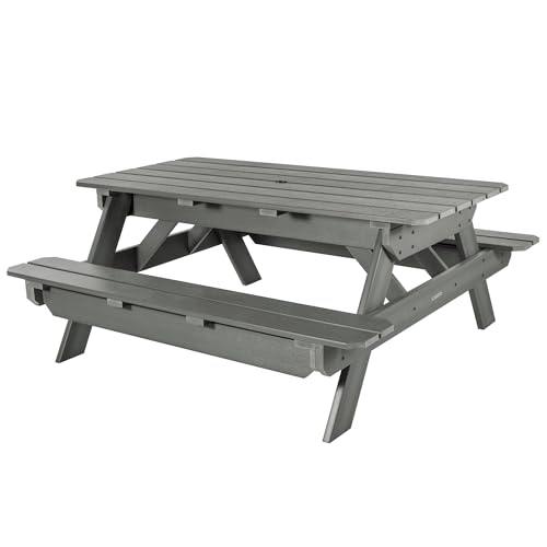 Highwood Hometown Picnic Table, 6 Foot, Coastal Teak