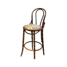 YXIANG56Q Bar Stools Rustic Style Bar Stool Vintage Style Solid Wood High Stool Island Table Scandinavian High Back Chair for Home Use Bar Chairs(Brown)