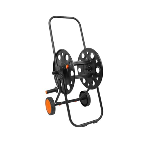 Etsuosy Garden Hose Reel Cart with Wheels, Metal, Holds up to 50m Hose