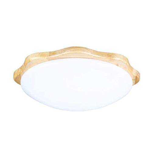 Lamp LED Round Wood Ceiling Lamp Nordic Style Living Room Lamp Acrylic Lampshade Modern Garden Lamp Outdoor Corridor Kitchen Bathroom Balcony Lamp
