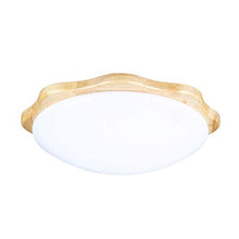 Lamp LED Round Wood Ceiling Lamp Nordic Style Living Room Lamp Acrylic Lampshade Modern Garden Lamp Outdoor Corridor Kitchen Bathroom Balcony Lamp