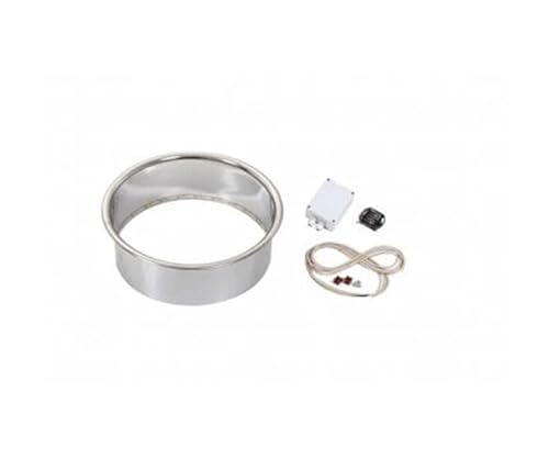 The Sauna Place Finlandia/Harvia Sauna Heater Embedding Flange w/LED Lighting HPCU7L Silver