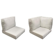 Afuera Living Weather & Water Resistant High Back Cushion Set Cream
