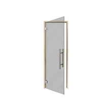 PROSAUNAS Clear & Tinted Glass Sauna Door, Prehung Tinted Glass Sauna Door (Left Hanging, Tinted - Aspen Frame 24x81)