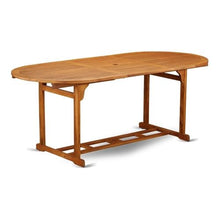 East West Furniture BBSTXNA Patio Dining Table Outdoor Oval Acacia Wood Table, 36x78 Inch, Natural Oil