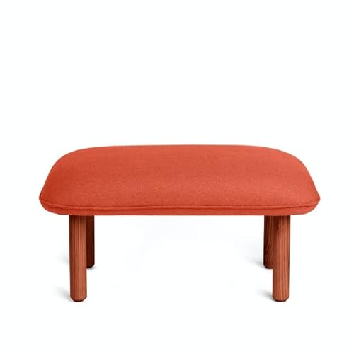 Poppin QT Lounge Ottoman Brick