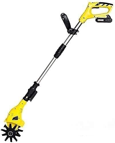 UWYTGF Garden Tiller,Electric Tillers Cordless Electric Garden Tiller, Cultivator & Rotavator, Lithium-Ion Battery Pack Tiller Cordless Garden Cultivator
