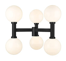Z-Lite Laurent Outdoor Post Light 6-Light 360 Watts Black
