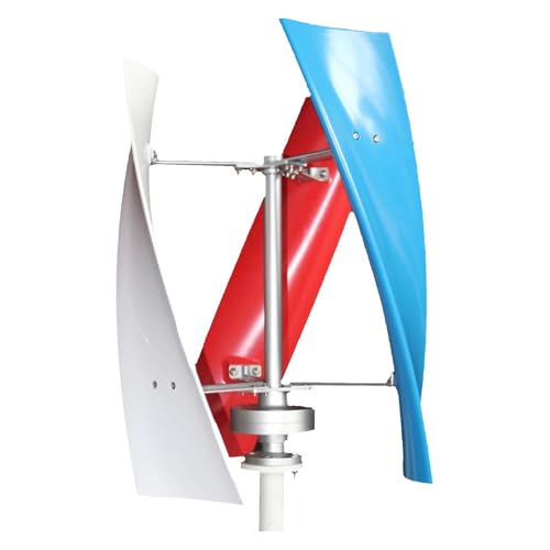 Pnpaea Wind Turbine Kit Household Generator Vertical Axis Permanent Magnetic Levitation Generator with MPPT Controller Easy to Install Wind Generator MixedColorsA-100W