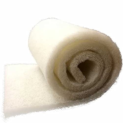 HALF OFF PONDS Poly Fiber Bulk Filter Media Pad for Water Gardens - 1.25 inch Thick - 56" x 120' - FM1.25X56X120